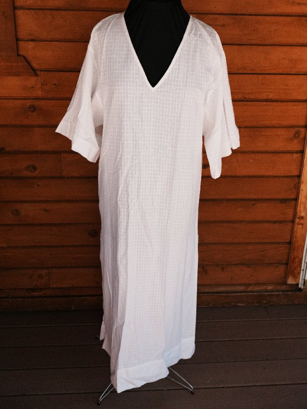 MARA HOFFMAN White Cotton Paola Dress